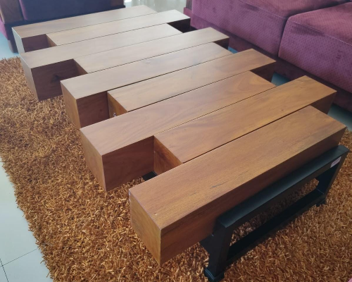 6 Log Coffee Table